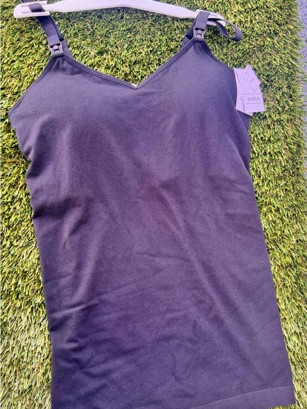 Auden Black V-Neck Nursing Camisole with Adjustable Straps